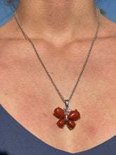 Load image into Gallery viewer, Red Jasper Butterfly Necklace
