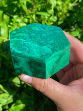 Load image into Gallery viewer, Malachite Jewelry Box
