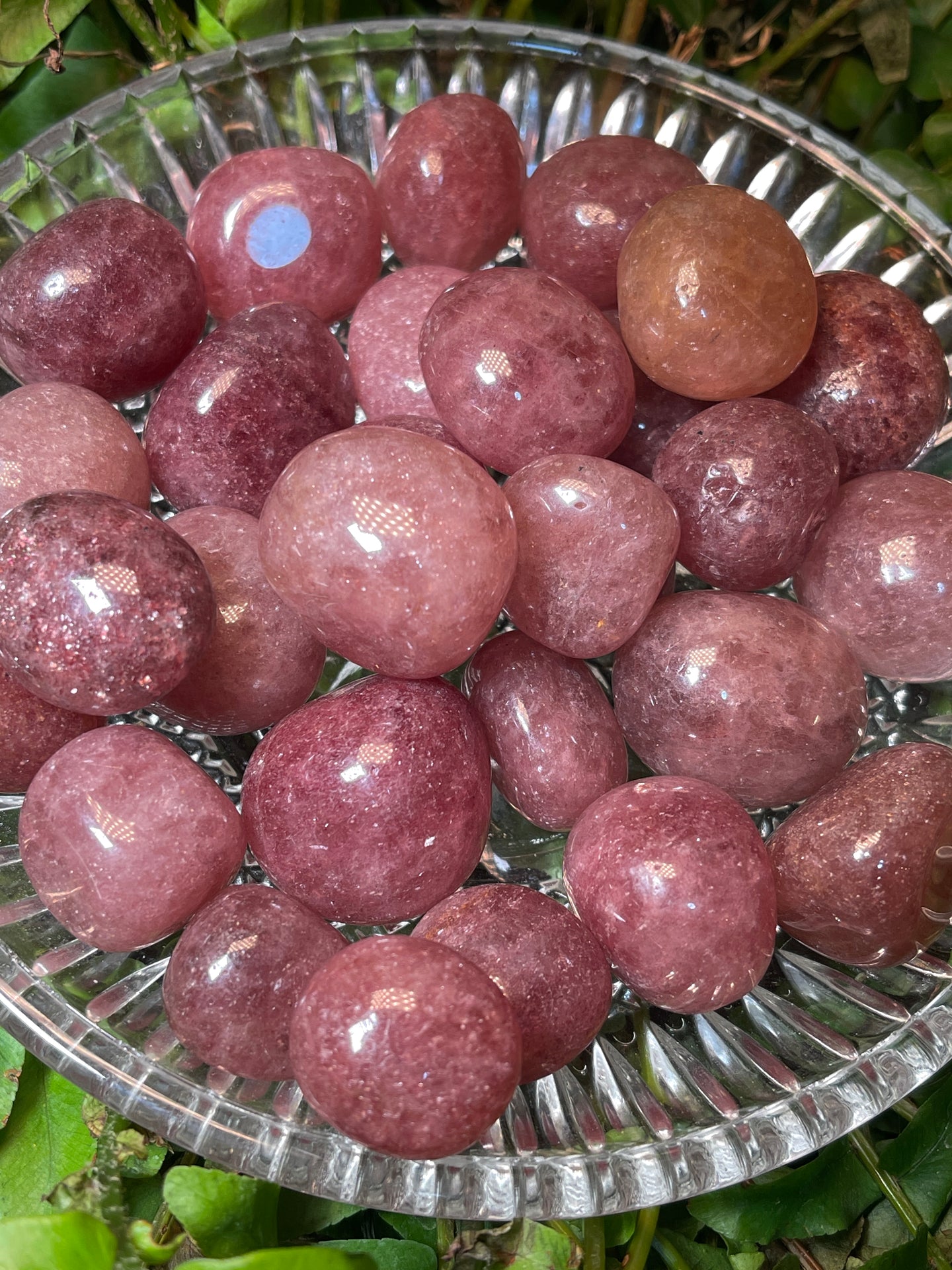 Tumbled Strawberry Quartz