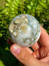 Load image into Gallery viewer, Old Stock 8th Vein Ocean Jasper Sphere
