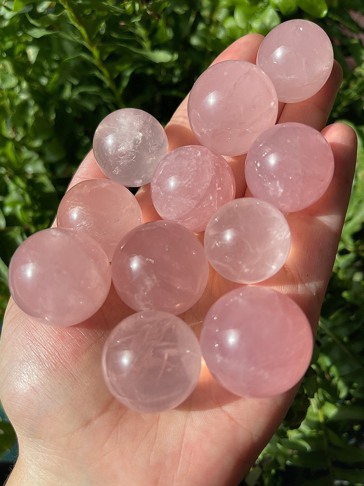 Star Rose Quartz Mini Spheres