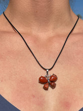 Load image into Gallery viewer, Red Jasper Butterfly Necklace
