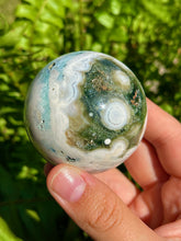 Load image into Gallery viewer, Old Stock 8th Vein Ocean Jasper Sphere
